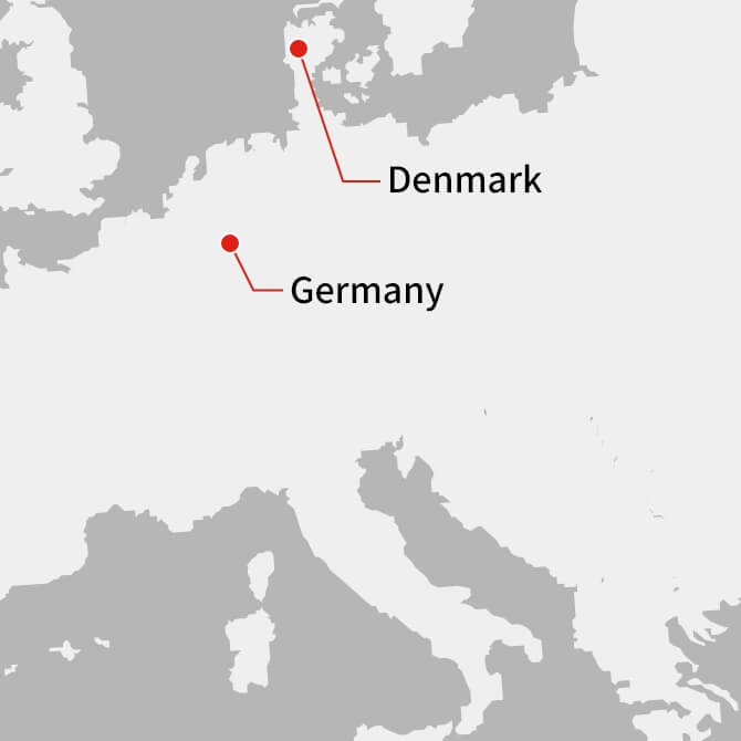 デンマーク、ドイツ