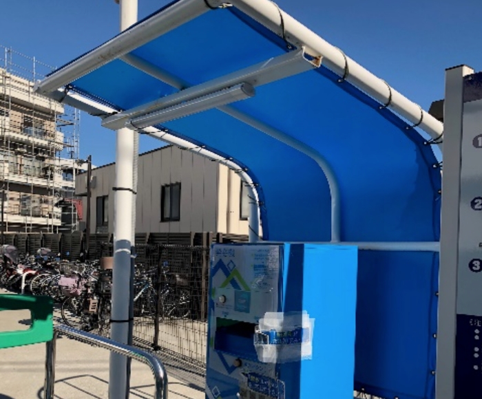 現状駐輪場の発券機LED化