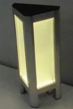 おしらせカント君：注意・警戒　黄橙