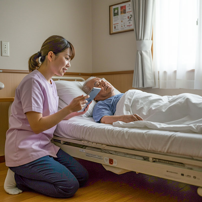 非接触バイタルセンサーの介護の現場で役立てることは?