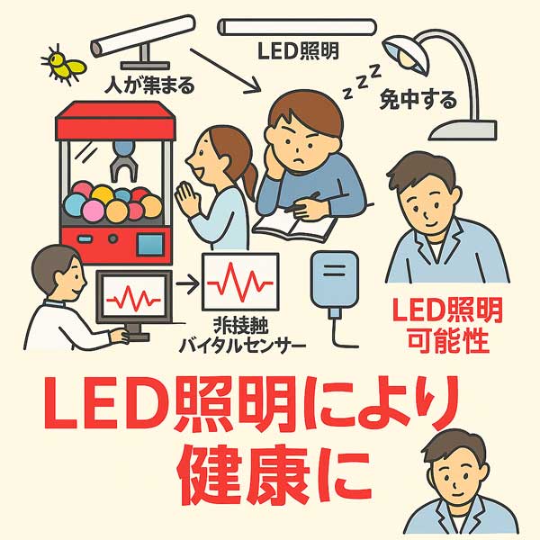 LED照明により健康に!